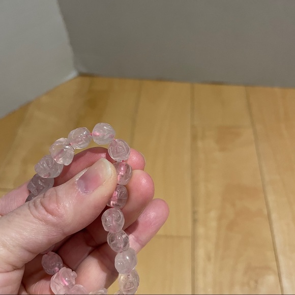 Rose quartz piggy bracelet - Picture 2 of 4